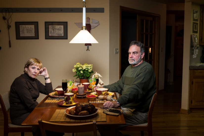 ¿Cómo es la cena, a las familias de los Estadounidenses comunes y corrientes