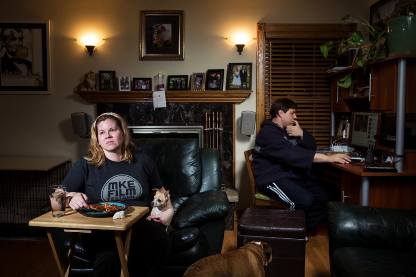 ¿Cómo es la cena, a las familias de los Estadounidenses comunes y corrientes