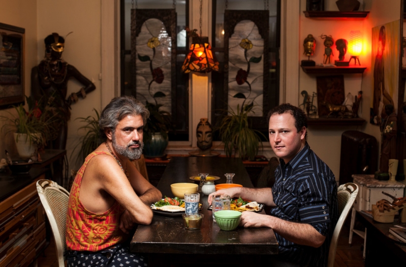 ¿Cómo es la cena, a las familias de los Estadounidenses comunes y corrientes