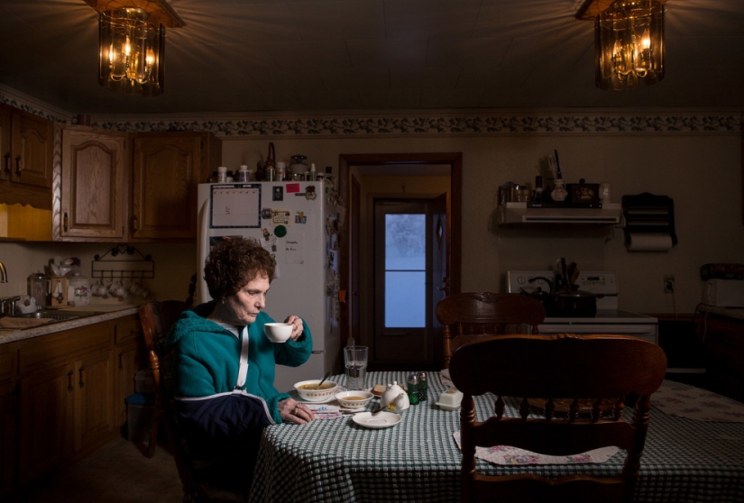 ¿Cómo es la cena, a las familias de los Estadounidenses comunes y corrientes