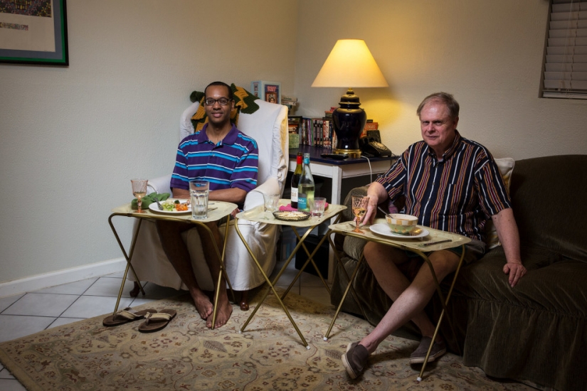 ¿Cómo es la cena, a las familias de los Estadounidenses comunes y corrientes