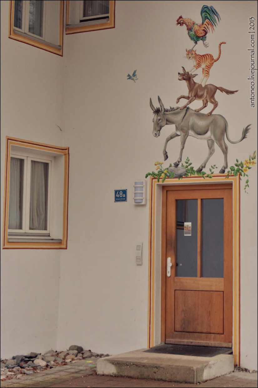 Cómo se ve un pueblo alpino pintado Cómo se ve un pueblo alpino pintado