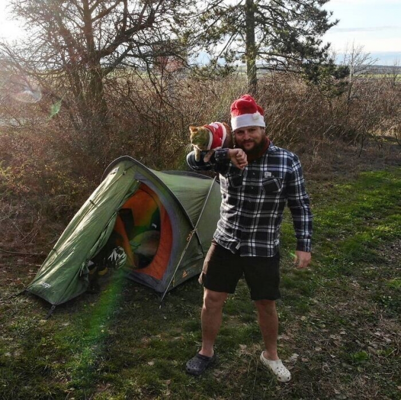 Cómo un gato y su hombre circunnavegan el mundo en una bicicleta Cómo un gato y su hombre circunnavegan el mundo en una bicicleta