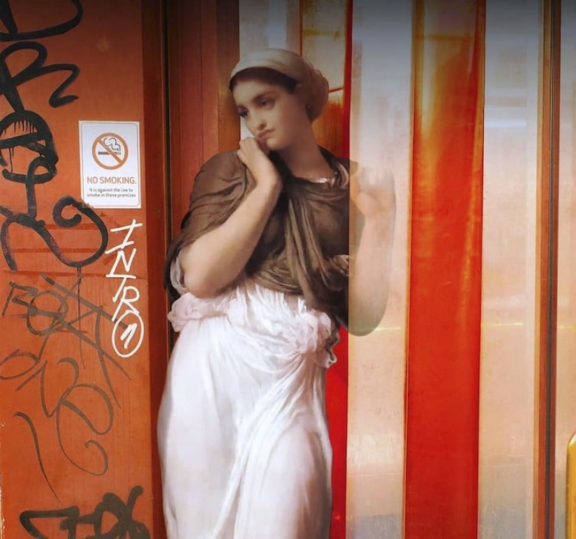 Con pinturas de pinturas clásicas en la vida moderna Con pinturas de pinturas clásicas en la vida moderna