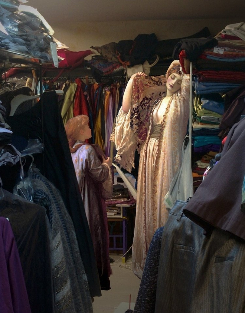 Con pinturas de pinturas clásicas en la vida moderna Con pinturas de pinturas clásicas en la vida moderna