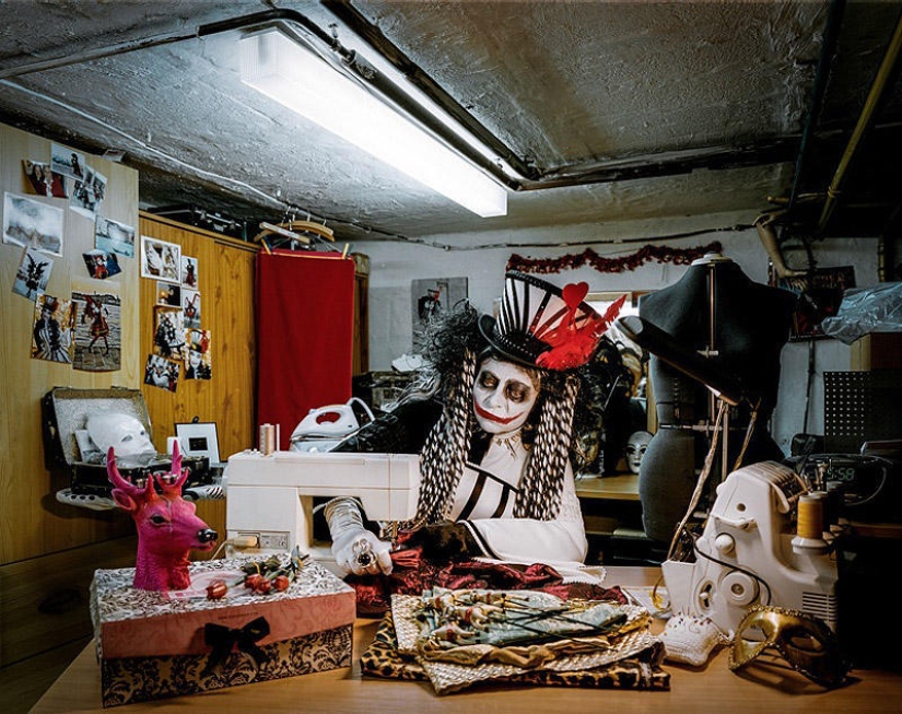 Cosplayers at home Cosplayers at home