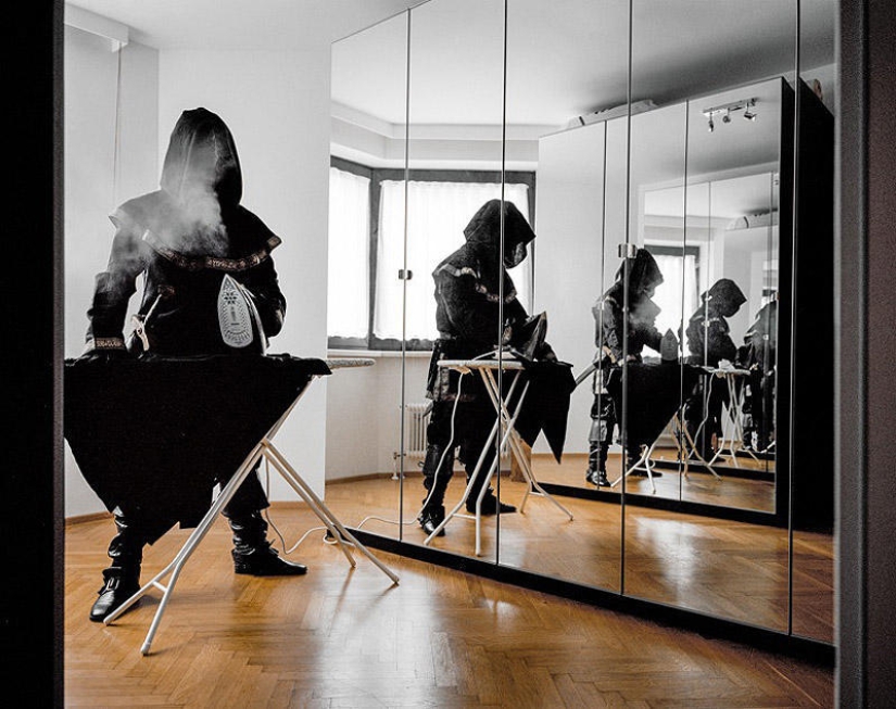 Cosplayers at home Cosplayers at home