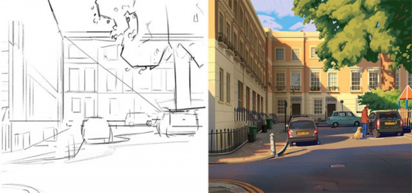 Croquis versus Final: los artistas muestran su trabajo en la etapa de boceto y terminado