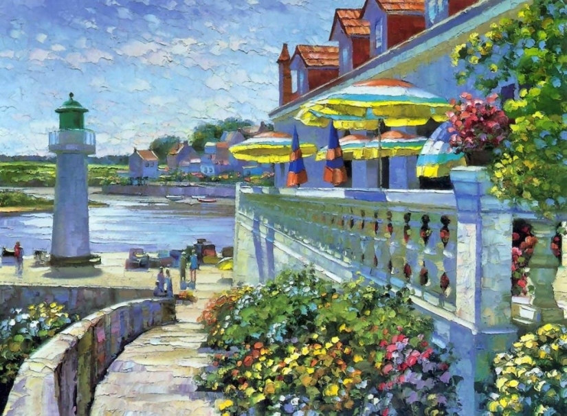 Cuando te pierdas el verano, mira las pinturas de este artista. Se le llama el Monet del siglo XXI