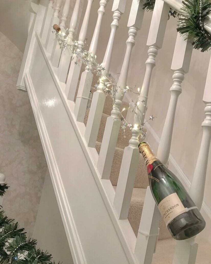 Decorar la casa para el Nuevo año: 30 de ideas creativas