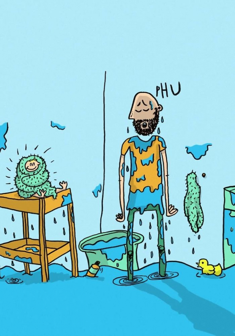 Decree and the charms of parenting: 12 funny comics from the father of two children