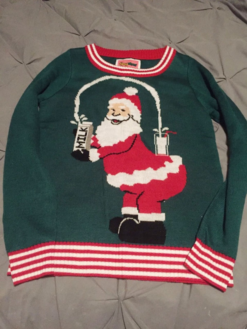 Depraved Santa and 29 more ugly Christmas sweaters