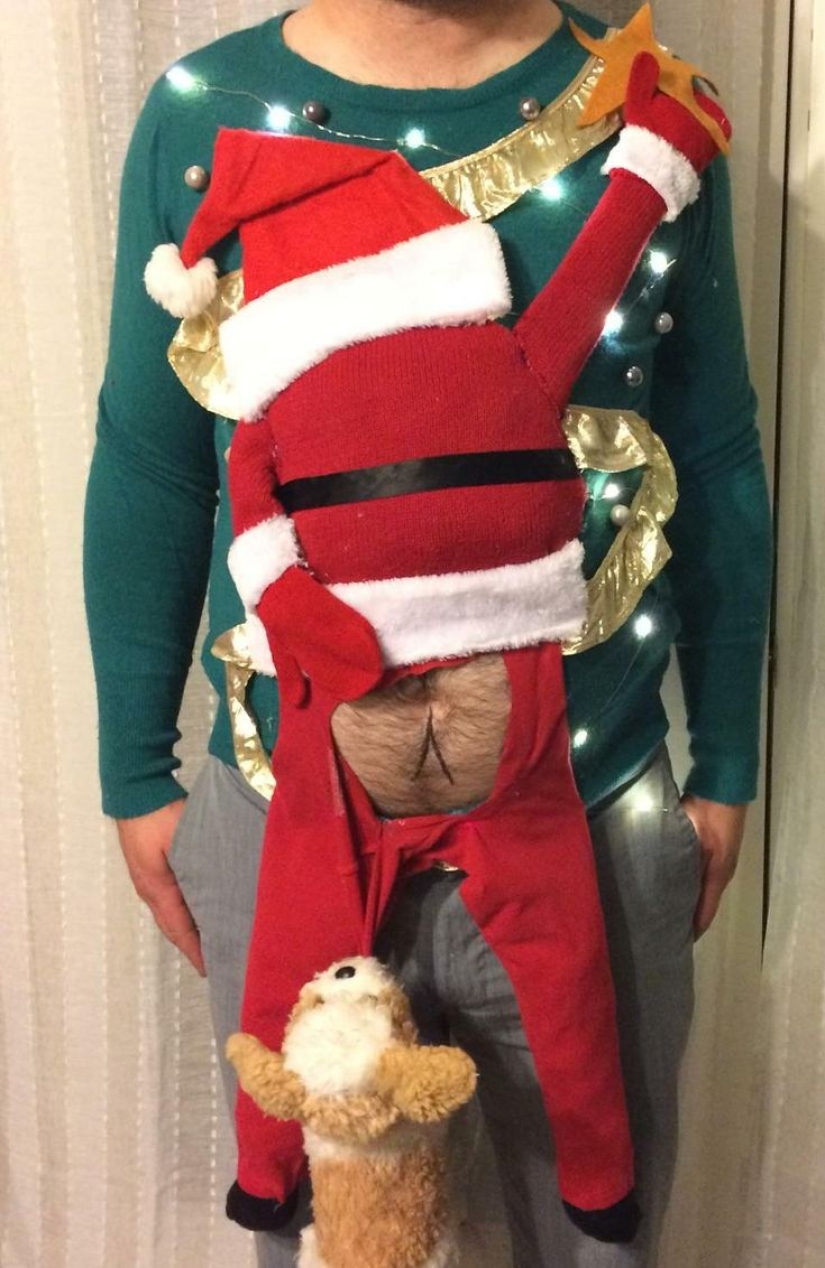 Depraved Santa and 29 more ugly Christmas sweaters