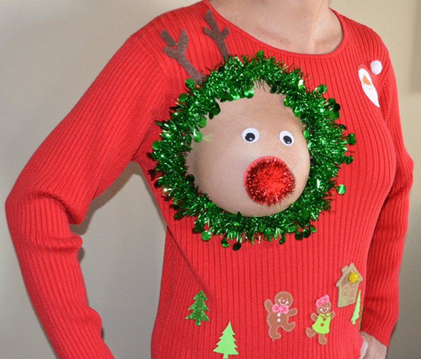 Depraved Santa and 29 more ugly Christmas sweaters