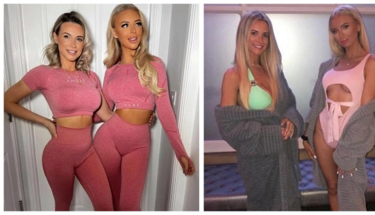 Despite the difference of 20 years, mother and daughter look like sisters