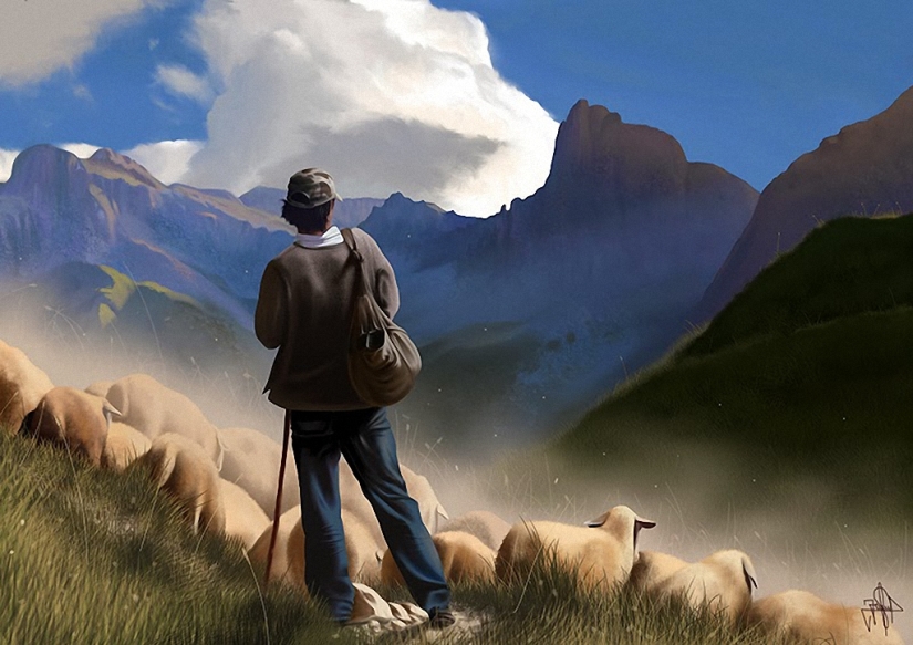 Dibujado en una tableta