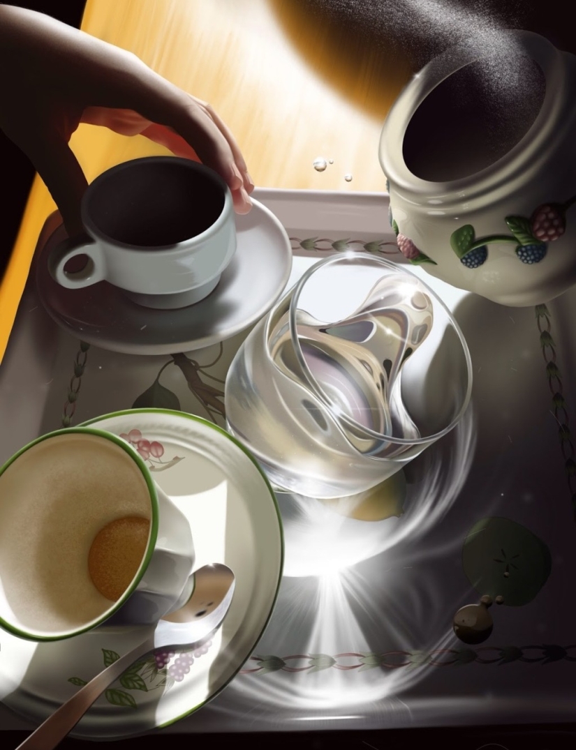 Dibujado en una tableta