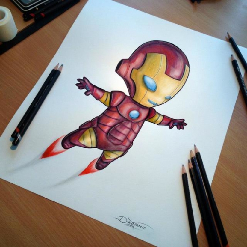 Dibujos a lápiz de Dino Tomic Dibujos a lápiz de Dino Tomic
