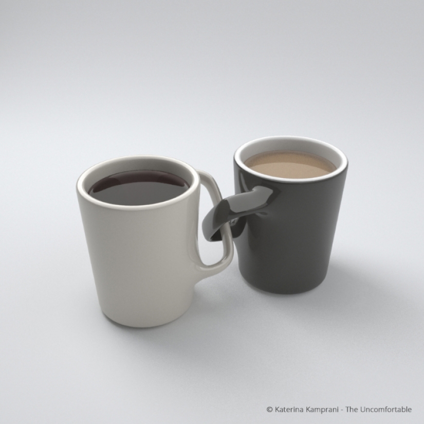 Diseño incómodo de objetos cotidianos.