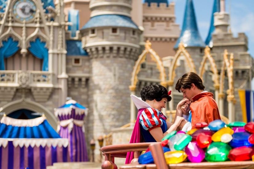 Disneyland is a magical world where adults turn into children