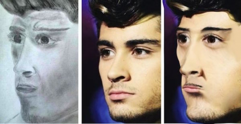 Don't create an idol for yourself: celebrities were photoshopped in the style of fan drawings