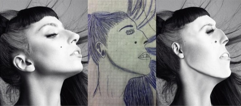 Don't create an idol for yourself: celebrities were photoshopped in the style of fan drawings