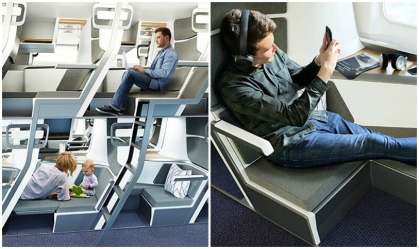 Economy class passenger aircraft can make more similar to second-class trains