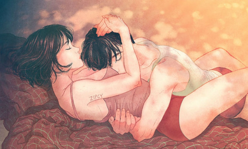 El artista coreano pinta el amor y los momentos íntimos de una manera que lo hace incluso incómodo