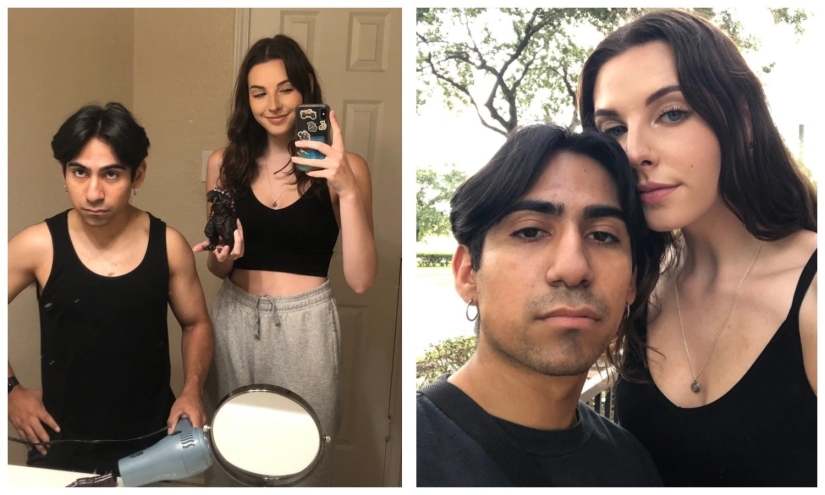 El crecimiento no es un obstáculo para el amor: la chica alta ama a su novio bajo El crecimiento no es un obstáculo para el amor: la chica alta ama a su novio bajo