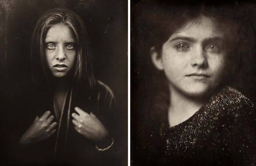 El fotógrafo toma retratos sombríos con un método de disparo de 170 años