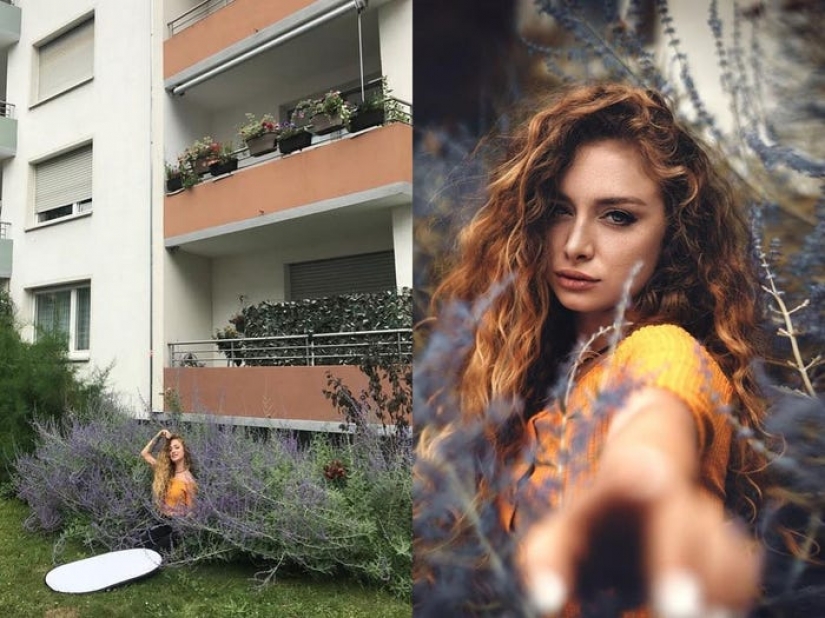 El fotógrafo utiliza artículos de uso diario baratos como accesorios al tomar fotos.