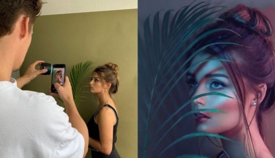 El fotógrafo utiliza artículos de uso diario baratos como accesorios al tomar fotos.