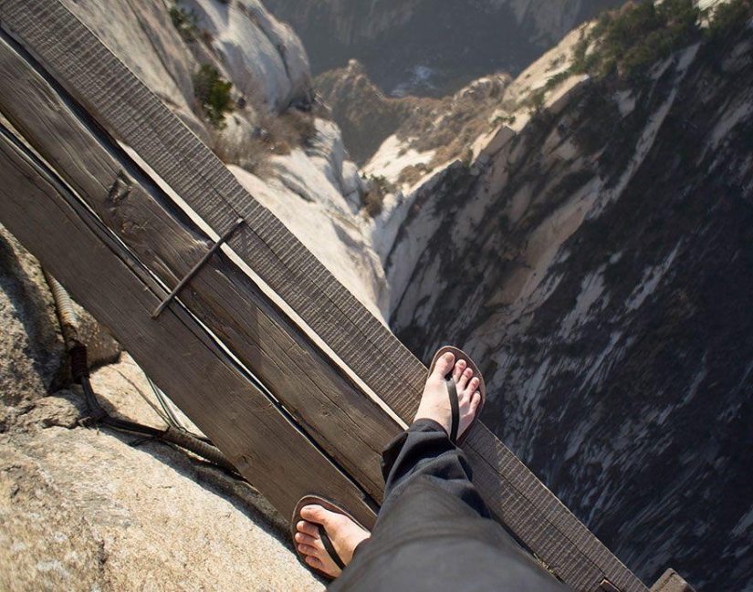 El más peligroso de la ruta de Senderismo en el mundo