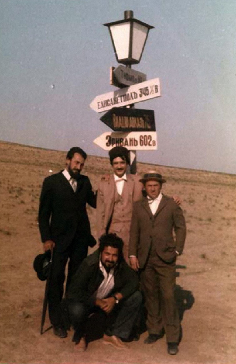 En los conjuntos de populares películas Soviéticas