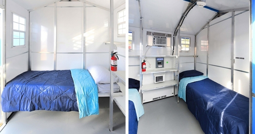 En Los Ángeles, había un bonito pueblo para personas sin hogar