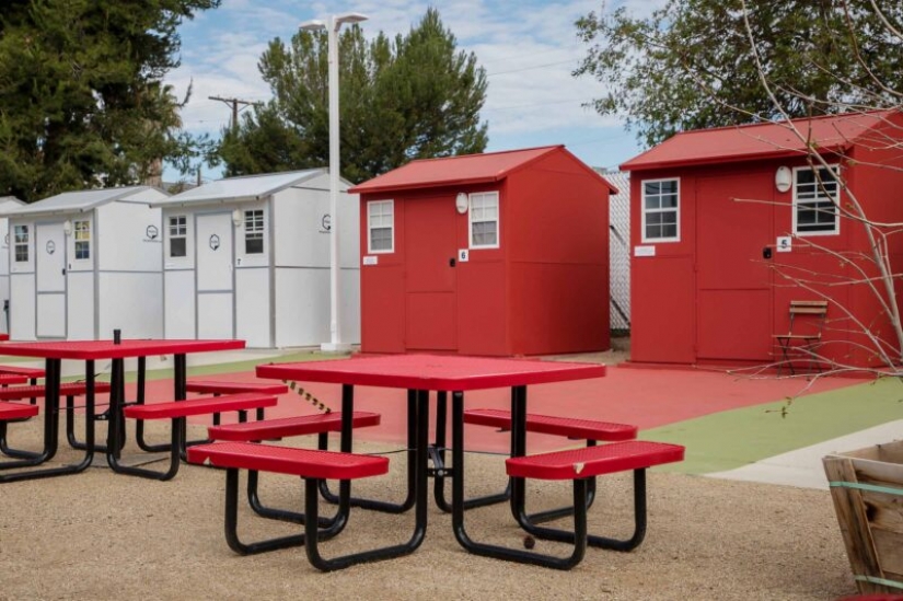 En Los Ángeles, había un bonito pueblo para personas sin hogar