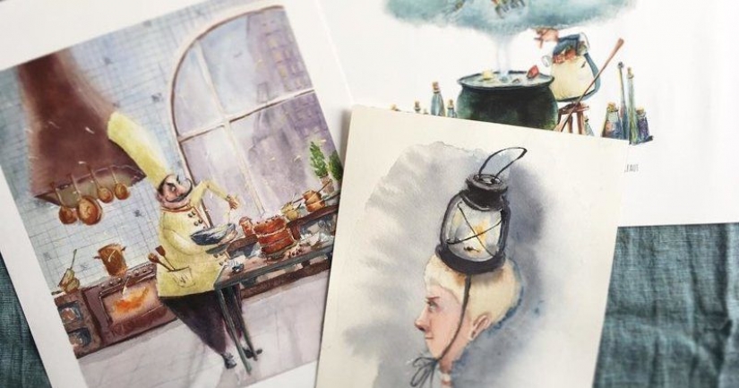 Entrañables ilustraciones Anastasia Grinenko Entrañables ilustraciones Anastasia Grinenko