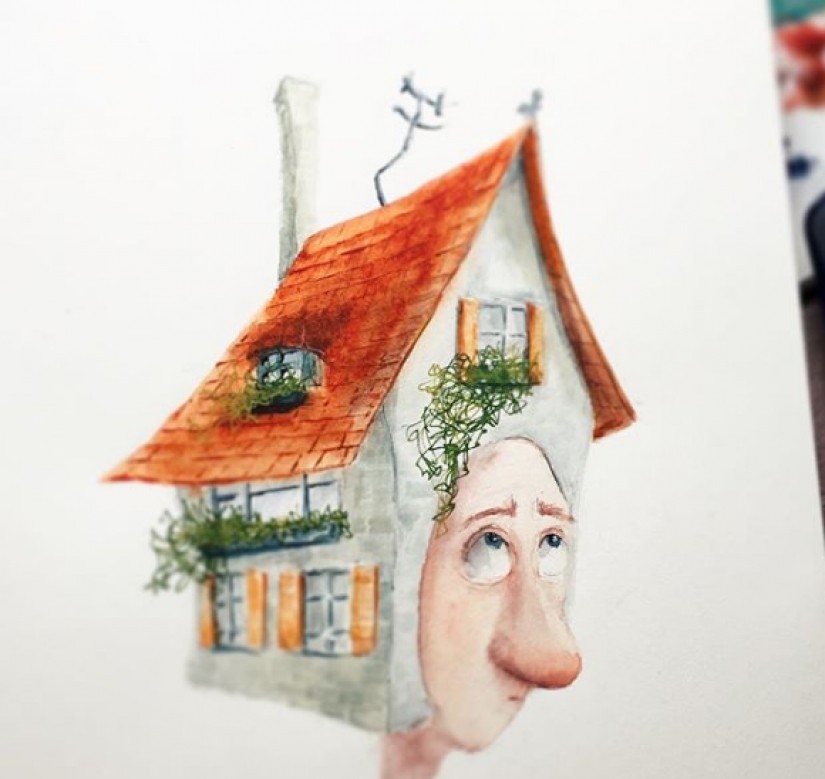 Entrañables ilustraciones Anastasia Grinenko Entrañables ilustraciones Anastasia Grinenko