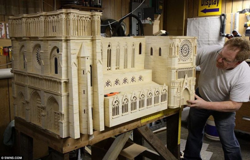 Esculturas hechas de fósforos Esculturas hechas de fósforos