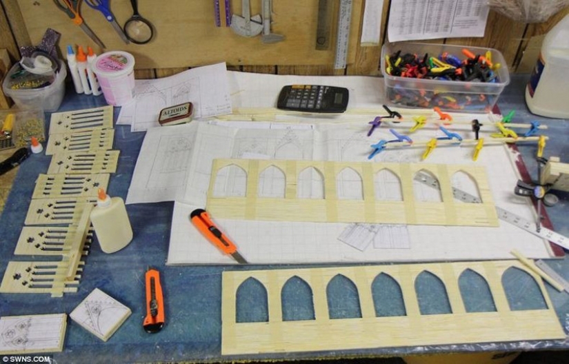 Esculturas hechas de fósforos Esculturas hechas de fósforos