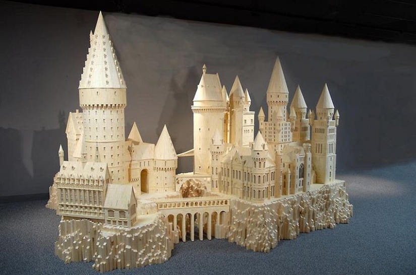 Esculturas hechas de fósforos Esculturas hechas de fósforos