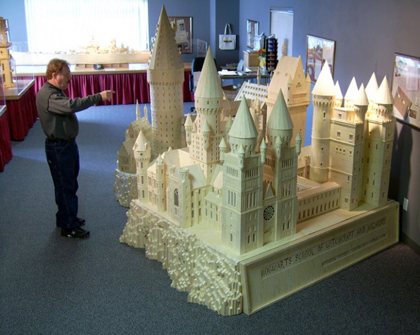Esculturas hechas de fósforos Esculturas hechas de fósforos