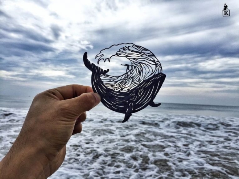 Estas obras fueron realizadas por el artista a partir del papel durante un viaje a la India.