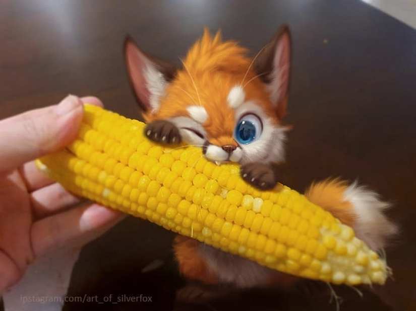Este artista no tiene mascotas, por lo que pone animales peludos digitales en situaciones de la vida real. Este artista no tiene mascotas, por lo que pone animales peludos digitales en situaciones de la vida real.