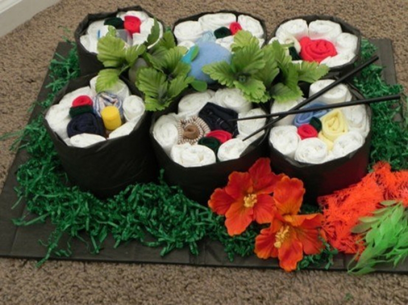 Estructuras impensables hechas de pañales para bebés para futuros padres Estructuras impensables hechas de pañales para bebés para futuros padres