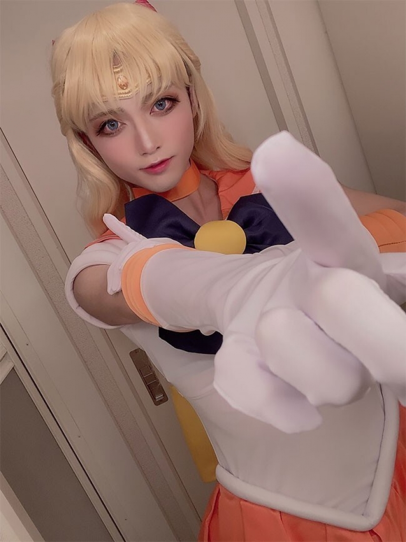 Evangelion do Sailor Moon: Cómo un chico de Japón cosplays princesas de anime Evangelion do Sailor Moon: Cómo un chico de Japón cosplays princesas de anime