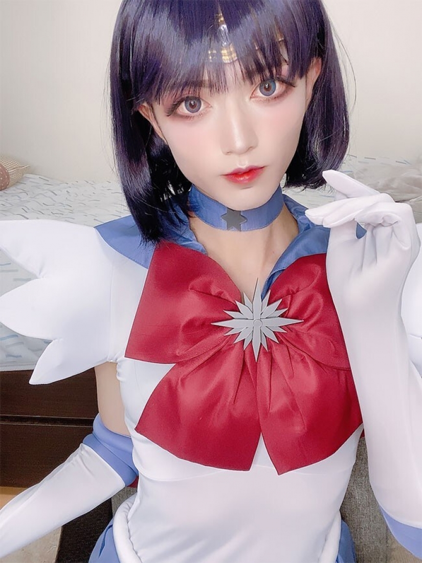 Evangelion do Sailor Moon: Cómo un chico de Japón cosplays princesas de anime Evangelion do Sailor Moon: Cómo un chico de Japón cosplays princesas de anime