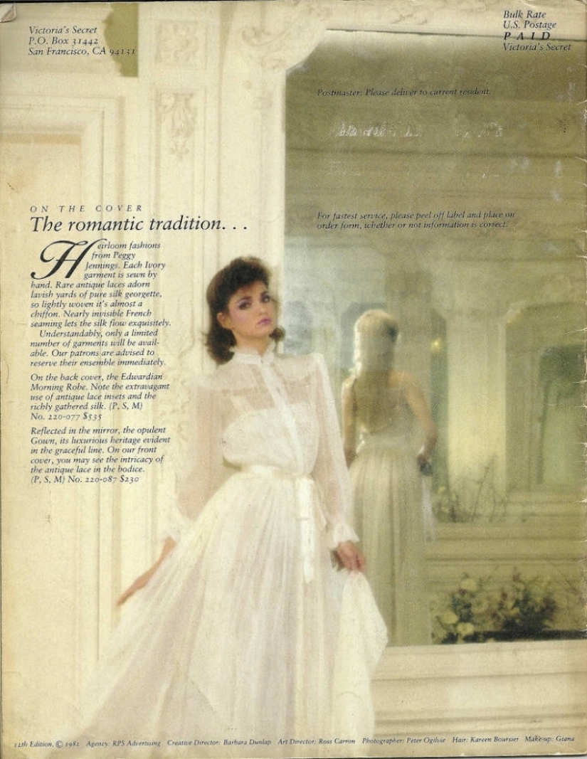 Evolución del Catálogo de Ropa interior de Victoria's Secret