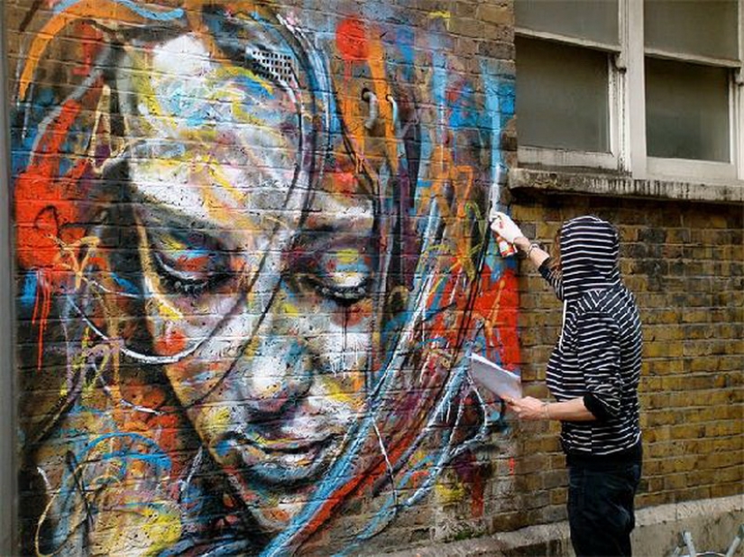 Examples of amazing street art by David Walker Examples of amazing street art by David Walker