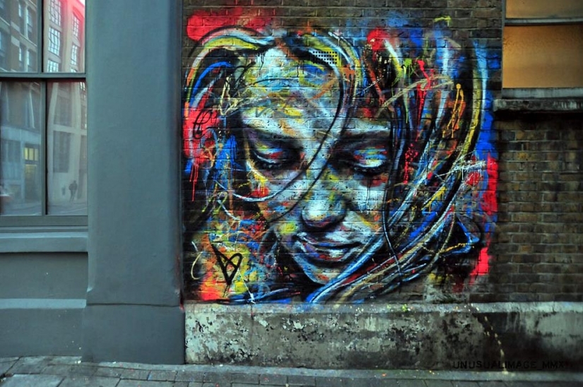 Examples of amazing street art by David Walker Examples of amazing street art by David Walker